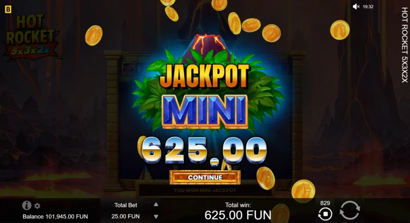 Hot Rocket 5x 3x 2x - Max x1000 -jackpot